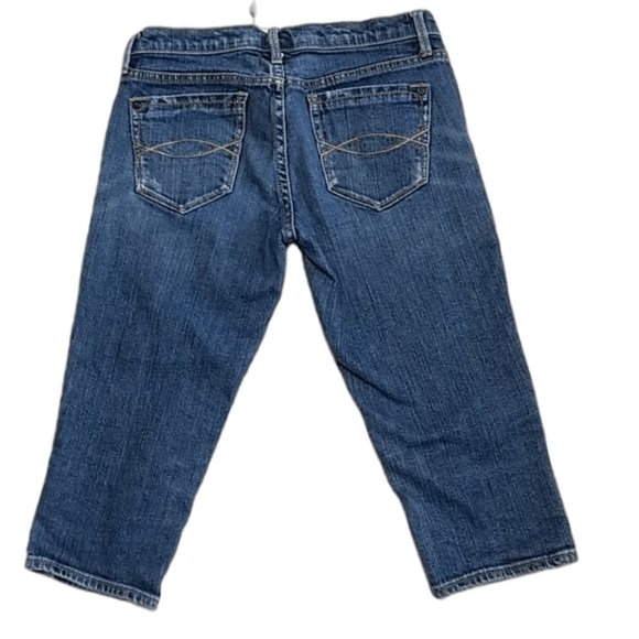 Abercrombie and Fitch Denim Blue Jean Long Board 22" Long 15" Inseam - Picture 3 of 5